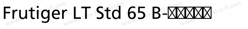 Frutiger LT Std 65 B字体转换